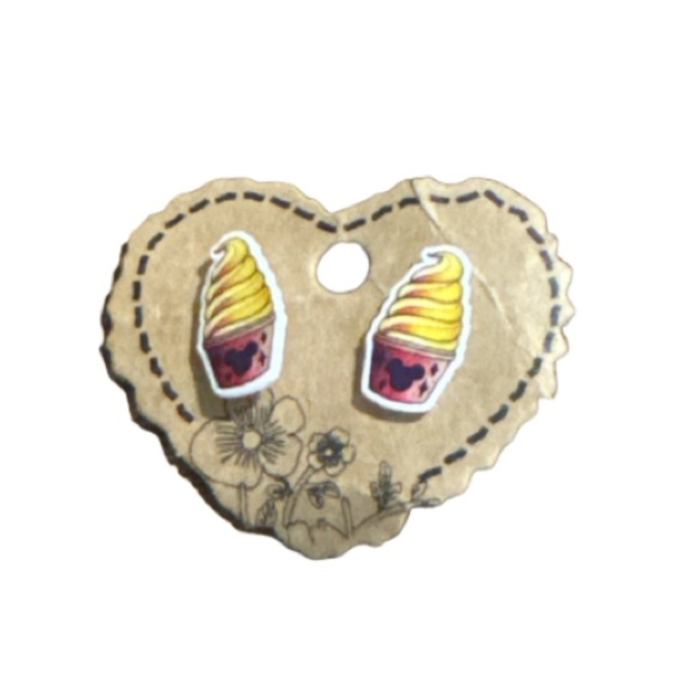 Disney themed dole whip  Earrings